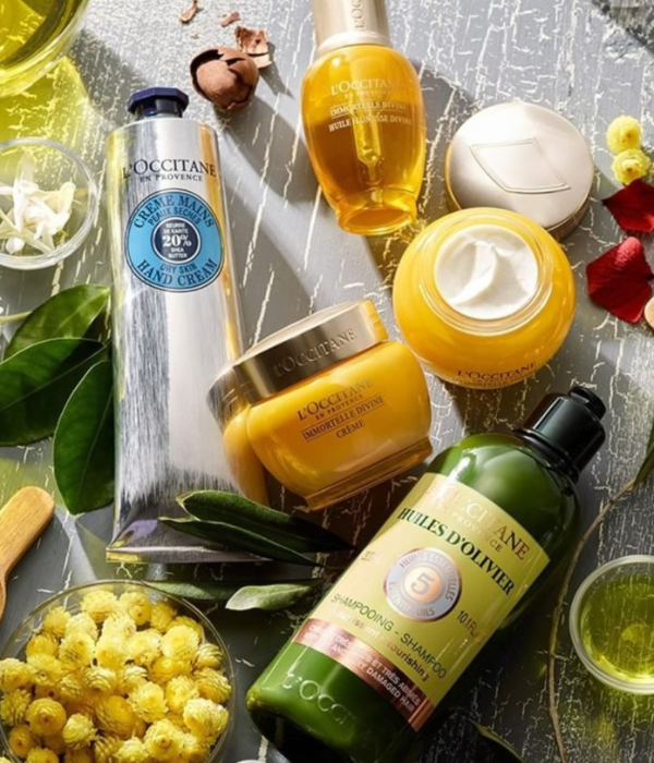 Produits de la marque L'Occitane, qui gère ses données produits avec le PIM Equadis